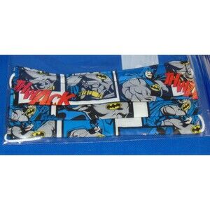 USA Made Cotton Pleated Adult 1-SZ Face Mask Batman